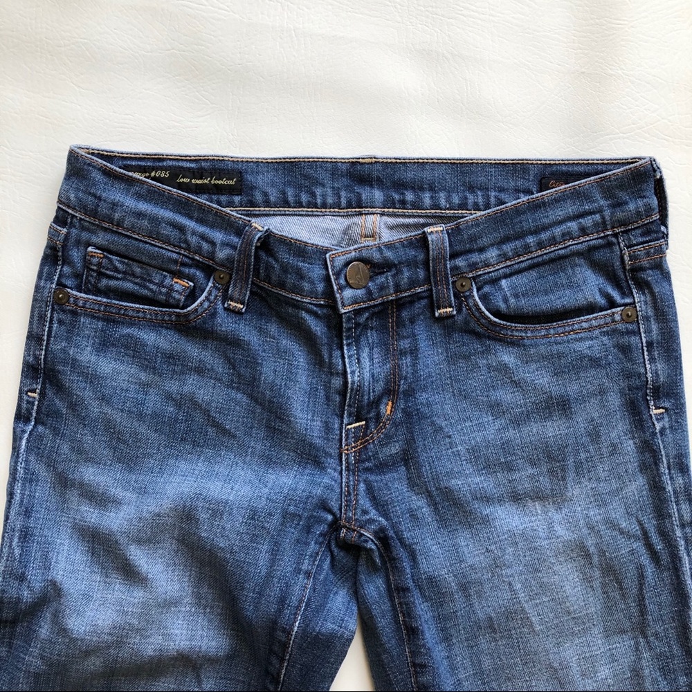Citizens Of Humanity Boot Cut Jeans in Medium Blue Denim - Picture 3 of 10